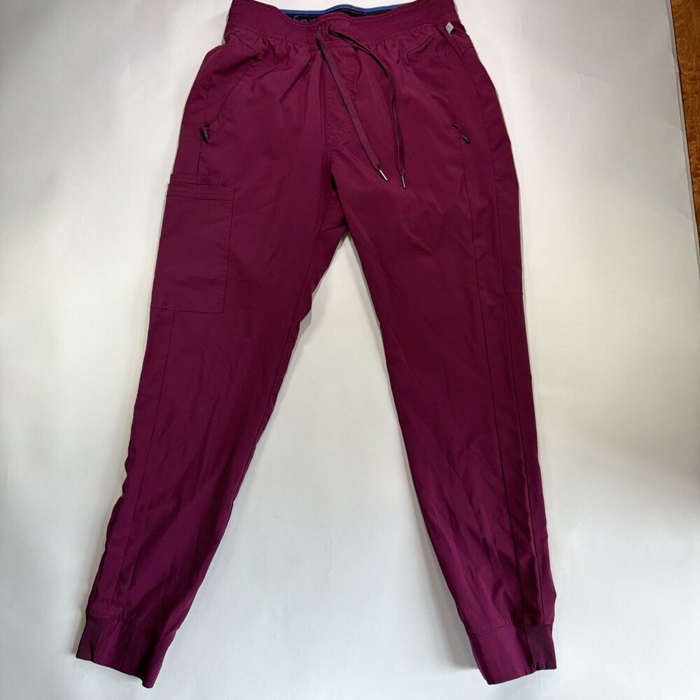 Cherokee Infiniti Men’s Jogger Scrub Bottom Burgandy Size Medium